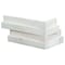 Msi Cosmic White "L" Corner 3D Wave Ledger Panel SAMPLE Honed Marble Wall Tile ZOR-PNL-0031-SAM - alternate 1